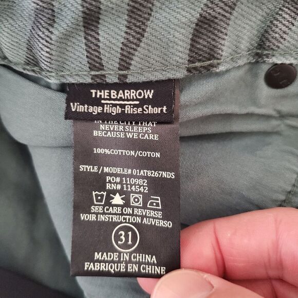 NEW! Blank NYC | Tiger Print High Waist Denim Shorts - [size 31 in Green] - Picture 12 of 13